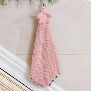 Toalla de Mano de Algodón de Estilo Moderno, Suave y Lisa, para Baño, Salón, Spa, Gimnasio, Fabricante Mayorista, Apliques Florales de Algodón - Product Image 4