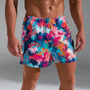 Shorts d'entraînement personnalisés par sublimation pour hommes, 100 % polyester, imperméables, shorts tactiles, vêtements de fitness pour hommes, shorts d'entraînement pour hommes - Product Image 2