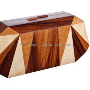 Vente en gros de pochettes en bois avec motifs artistiques Style de mode vintage pour mariages et fêtes Sac à main Pochette - Product Image 1