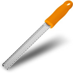 Rallador de Limón Ergonómico de Acero Inoxidable, Rallador de Queso de Cocina con Mango Suave de Plástico, Herramienta para Frutas y Verduras - Product Image 1