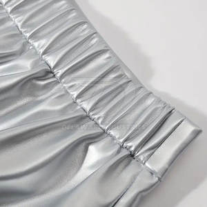 Mini-jupe en cuir véritable souple, tendance, confortable, pour femme, tenue décontractée de fête, tenue d'été, mode - Product Image 4