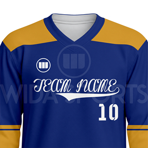 Custom Men's Ice Hockey Jersey Pant Set Professional Hockey Uniform Breathable Moisture Wicking Eco-Friendly Sublimation Printed - Product Image 4