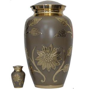 Urna Funeraria de Metal para Adultos, Color Blanco Hueso, con Alas de Ángel Plateadas Grabadas, Estilo Americano/Europeo, para Guardar Cenizas - Product Image 5