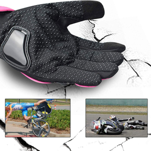 Guantes de Esquí Transpirables de Dedo Completo, Negros y Rosas, de Poliéster, para Invierno, Unisex, Compatibles con Pantalla Táctil, Ajustables, para Snowboard - Product Image 5