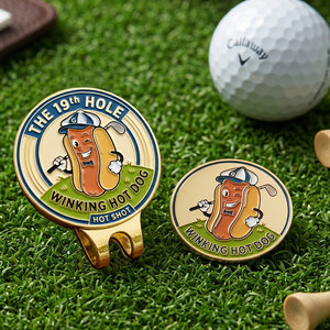 Marcador de Pelotas de Golf Magnético de Metal Personalizado con Clip para Gorra y Diseño Esmaltado para Deportes al Aire Libre - Product Image 3