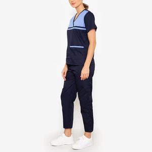 Nuevo Conjunto de Uniformes Médicos Modernos para Doctores y Enfermeras, de Secado Rápido, Transpirables, Unisex, Uniformes de Hospital, Logotipo Personalizado, Tela de Lona - Product Image 2
