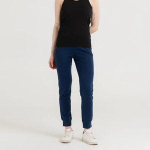 Pantalones Deportivos para Mujer, de Alta Calidad, Tela de Felpa de Algodón, Corte Regular, Frente Plano, para Otoño e Invierno, Colección Personalizada - Product Image 4