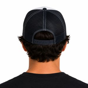 Gorra Trucker Unisex de 6 Paneles con Malla y Diseño de Color en Contraste, Ajustable con Cierre a Presión, para Uso Casual en las Cuatro Estaciones - Product Image 2