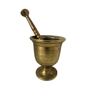 Bulk Brass Gold Color Mortar And Pestle Set Admirable Design Pestle And Mortar Set For <b>Kitchen</b> <b>Accessories</b> - Product Image 1