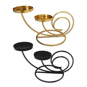 Candelabro de Metal Moderno y Elegante, Adorno Decorativo para Mesa de Comedor, Acento Interior de Lujo - Product Image 3