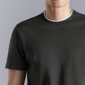 T-shirt à col rond pour homme, coupe confortable au quotidien, couleur unie, avec logo personnalisable, design élégant à prix abordable 2026 - Product Image 3