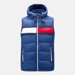 Gilet matelassé d'hiver pour homme, couleur et logo personnalisés, léger, imperméable, écologique, vêtement d'extérieur décontracté et élégant - Product Image 2