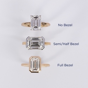 Bague minimaliste à monture intégrale avec diamant ovale de 2,76 ct et bande en or jaune, diamant solitaire certifié IGI - Product Image 6