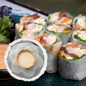 Papier de riz pour rouleaux de printemps (galettes de riz) 16cm/18cm/22cm OEM Rouleaux de printemps |   Sain et végétalien, sans gluten, sans OGM - Product Image 6