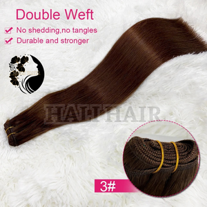 Cabello Hali, doble cutícula alineada, extremos gruesos súper doblemente dibujados, trama de cabello liso negro Natural, tacto suave, entrega rápida - Product Image 6