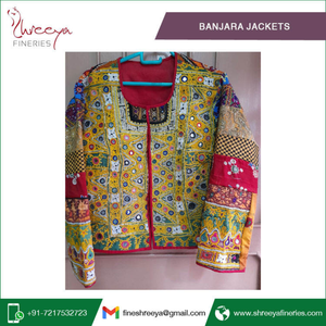 <b>Vintage</b> Look Banjara <b>Bomber</b> <b>Jackets</b> Hand Embroidered Patchwork Ethnic Tribal Boho Design Hot Selling Wholesale Women Clothing - Product Image 4