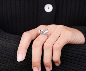 IGI Certified Lab Diamond Ring Toi Et Moi Ring Vintage Engagement Ring 14K Solid Yellow Gold Ring Marquise Pear Two Stone Ring - Product Image 3