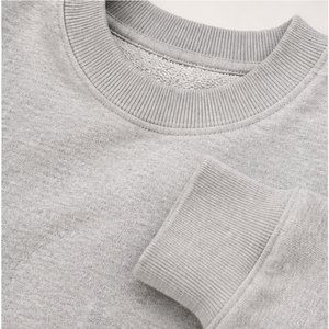 เสื้อสเวตเชิ้ตคอกลมทรงหลวมแบบยาวสำหรับผู้ชาย รุ่น Heather Ash ผ้าผสมคอตตอนเนื้อหนาปานกลาง รุ่น MCRW-0004 - Product Image 5