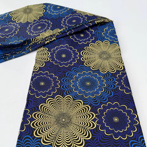 Tissu en coton Ankara imprimé à la cire africaine de style marocain de qualité supérieure pour la confection de robes et la couture, avec des motifs inspirants uniques - Product Image 1