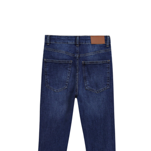 Jean en denim léger coupe slim classique pour homme, en coton extensible, style streetwear décontracté, taille mi-haute, jambe fuselée, séchage rapide, respirant - Product Image 6