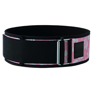 Ceintures de soutien lombaire en néoprène pour femmes avec motif floral rose, fermeture à boucle réglable pour l'entraînement musculaire et la musculation - Product Image 5