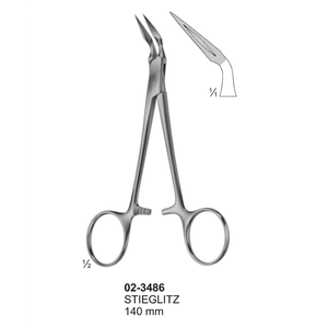 คีมสกีลลิทซ์แบบโค้ง 140 มม. |   เครื่องมือผ่าตัดสแตนเลสเกรดพรีเมียม ระดับ I - Product Image 2