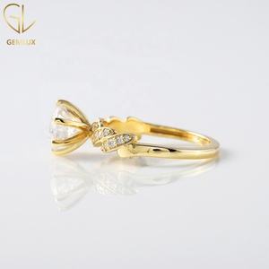 Round Cut Moissanite Diamond Twisted Engagement <b>Ring</b> For Women, <b>925</b> <b>Silver</b> <b>Ring</b>, Diamond <b>Ring</b> Anniversary Gift for Her - Product Image 6