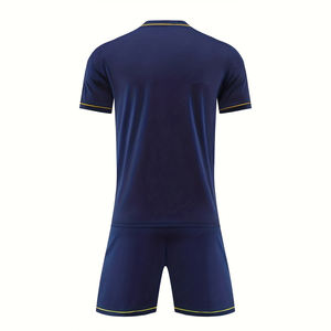 Custom Soccer Jersey Set With Numbers for <b>Men</b> Low Price Soccer Jersey Yellow and Green Custom Soccer Uniform - Product Image 4