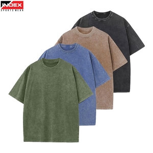 T-shirt en coton délavé à l'acide, surdimensionné, style streetwear vintage, marque privée, du premier fabricant - Product Image 1