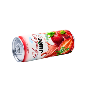 Jus en conserve, personnalisez votre étiquette de marque, 250 ml, jus de fraise NFC avec pulpe, naturel, certifié Halal, OEM ODM, faible MOQ - Product Image 6