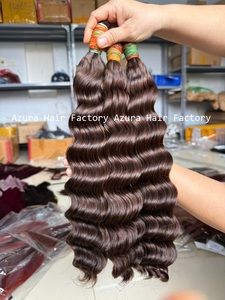 Cabello humano vietnamita negro al por mayor, cabello de onda profunda, cabello tejido suave y liso de 6-32 pulgadas - Product Image 2