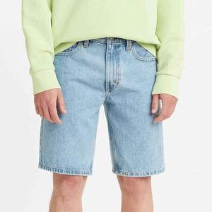 Pantalones Cortos Bermuda de Mezclilla Azul Claro para Hombre, Cintura Alta, Tejido Informal, Algodón Lavado, Cintura Elástica, Secado Rápido, Precio al por Mayor Personalizado - Product Image 5