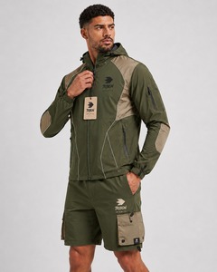 Conjunto corto cortavientos OEM para hombre, chaqueta y pantalones cortos ligeros y transpirables, ropa de calle informal de verano, ropa deportiva para exteriores con personalización. - Product Image 5