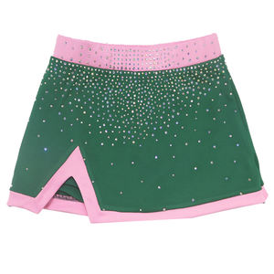 Vestido de Falda sin Mangas para Adultos, para Fútbol Americano, Animación, Baile, con Estampado de Diamantes de Imitación, Uniforme de Spandex/Poliéster - Product Image 3