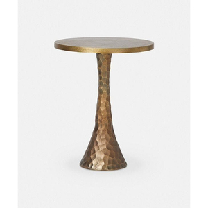 Industrial <b>Iron</b> Pedestal Coffee <b>Table</b> With Round Top And Decorative Base For Living Room Furniture Handmade Side <b>Tables</b> - Product Image 5
