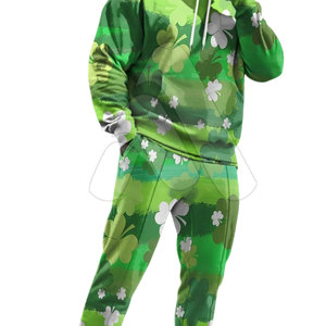 Conjunto Deportivo de Moda Masculina, Ligero, Lavado Ácido, Invierno, Talla Grande, Sudadera con Capucha Estampada de Algodón, Ropa Deportiva Urbana - Product Image 2