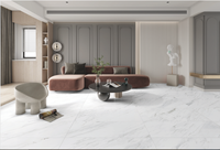 Carrelage en porcelaine vitrifiée Marmeta Ivory Vein 600x1200mm, finition mate, résistant aux taches, antidérapant, résistant au feu, pour murs intérieurs