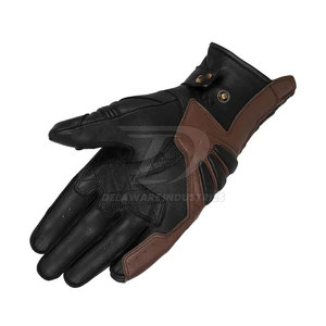 Gants de moto en cuir de haute qualité, courts, compatibles écran tactile, OEM - Product Image 6