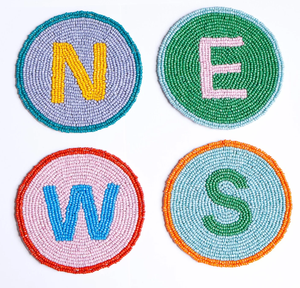 Beaded Coaster Top Price <b>Mats</b> & Pads Handmade <b>Seed</b> Beads Decorative Household Promotional Design Beaded Coaster - Product Image 6