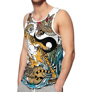 เสื้อกล้ามพรีเมียมสำหรับผู้ชาย น้ำหนักเบา ระบายอากาศได้ดี เหมาะสำหรับออกกำลังกาย รับผลิตเสื้อผ้ากีฬาตามแบบ OEM ODM พร้อมบริการตัวอย่าง มีจำหน่ายแล้ววันนี้ - Product Image 4