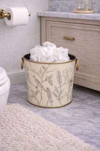 ถังขยะตกแต่งสุดชิค เหมาะสำหรับบ้าน สำนักงาน ห้องครัว เคาน์เตอร์ และโต๊ะ ดีไซน์ทันสมัยและใช้งานได้จริง นำเข้าจากอินเดีย - Product Image 2