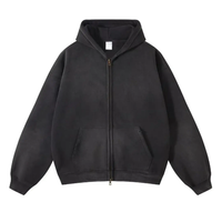 Sweat-shirts à capuche personnalisés vintage délavés à l'acide, effet pierre, coupe oversize, style streetwear, effet soleil délavé, coupe carrée, unisexe, effet usé