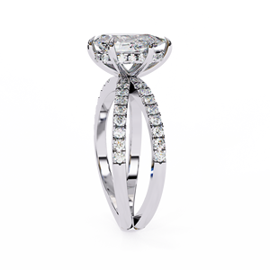 Bague de fiançailles solitaire en diamant de laboratoire taille poire certifié IGI |   Bijoux fins en or rose 10 carats |   Cadeau de luxe pour femmes - Product Image 3