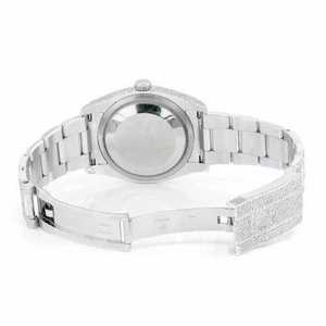 Luxury Fully <b>Iced</b> <b>Out</b> Moissanite <b>Watch</b> Ice Blue Dial Automatic Mechanical Diamond <b>Watch</b> Stainless Steel - Product Image 5