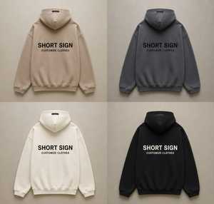 Sweat-shirt à capuche pour homme 300 GSM 450 GSM Doux Manches longues Sport Décontracté Extérieur Chaud 100% Coton Polaire Streetwear - Product Image 5