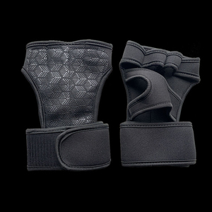 YIWU Custom Gym <b>Gloves</b> Unisex Half Finger Sports Lightweight Breathable Anti-Slip PU XL Size - Product Image 1