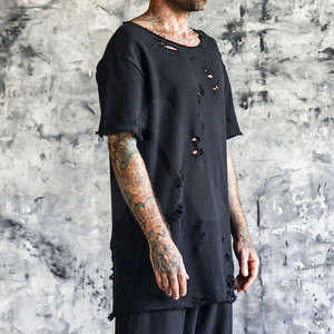 Camiseta de Hombre Estilo Hip Hop, Nueva Llegada, Alta Calidad, 100% Algodón, Casual, Ecológica, Transpirable, de Secado Rápido y Manga Corta - Product Image 4
