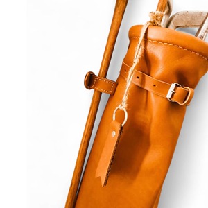 Wholesale Handmade Real Leather Vintage Style Brown <b>Golf</b> Bags With 2 <b>Golf</b> Ball Pocket 9 Stick Holder And Strap Stand <b>Golf</b> Bags - Product Image 2