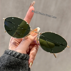 Thin Frame Metal cat Eye <b>Sunglasses</b> 2026 New Arrivals Ladies Fashion <b>Sunglasses</b> UV Resistant <b>Sunglasses</b> with ultra Light Frame - Product Image 3