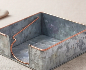 Portarrollos de Papel Metálico Galvanizado Gris Premium, Perfecto para Decoración Elegante del Hogar y Caja de Almacenamiento con Estilo para Uso en Mesa - Product Image 6